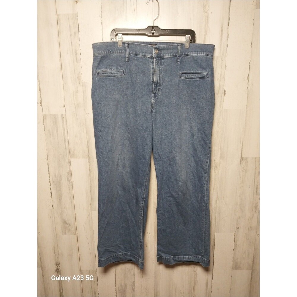 J Crew Wide Leg Crop Jeans Size 34 Tall
